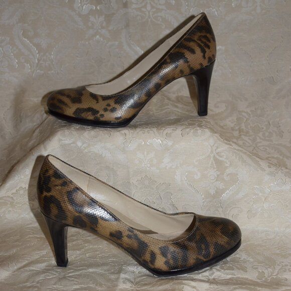 NATURALIZER N5 Comfort Heels Leopard Print Size 7.5 - Picture 2 of 8